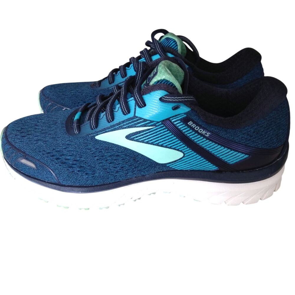 Brooks Adrenaline GTS 18 Athletics running shoe blue green Womens 8.5 Active gym